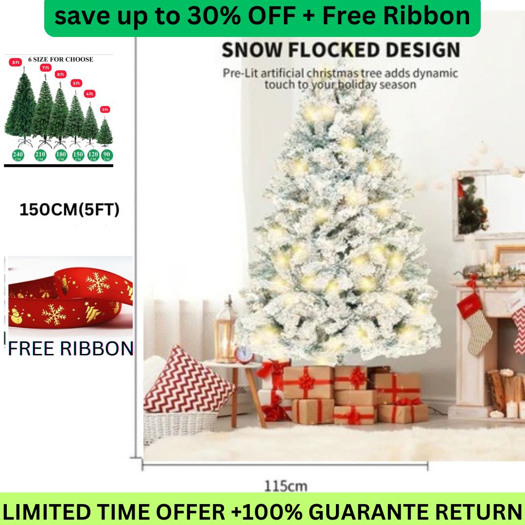 Artificial Christmas Tree. Free Ribbon & 30% OFF