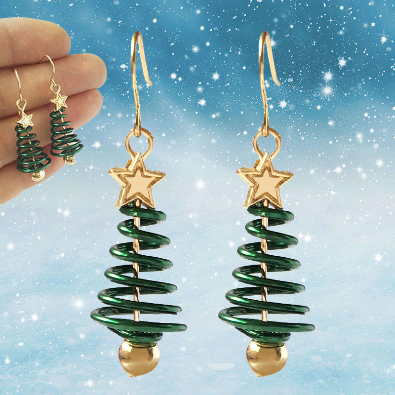 Christmas Earrings Tree Star DIY Earrings